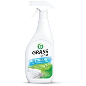 Средство для чистки сантехники кислотное 600 мл, GRASS GLOSS, триггер, 221600