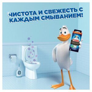 Освежитель/очиститель для унитаза/писсуара 3 шт. ТУАЛЕТНЫЙ УТЕНОК "Видимый эффект", стикер чистоты, 358978