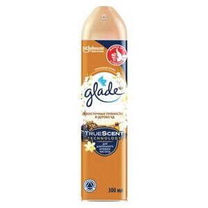 Освежитель воздуха аэрозольный 300 мл, GLADE "Восточные пряности и дерево уд", 864956