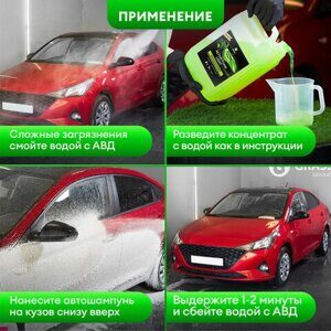 Автошампунь с активной пеной 22 кг, GRASS ACTIVE FOAM LIGHT, легкосмываемый, концентрат, 110495