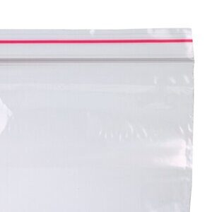 Пакеты ZIP LOCK "зиплок" СВЕРХПРОЧНЫЕ, комплект 100 шт., 25х35 см, ПВД, 100 мкм, BRAUBERG EXTRA, 608183