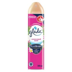 Освежитель воздуха аэрозольный 300 мл, GLADE "Кокосовый Бали", 864981