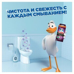 Освежитель/очиститель для унитаза/писсуара 3 шт. ТУАЛЕТНЫЙ УТЕНОК "Антиналет", стикер чистоты, 359000