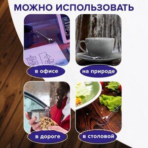 Ложка чайная одноразовая пластиковая 125 мм, прозрачная, КОМПЛЕКТ 100 шт., ЭТАЛОН, БЕЛЫЙ АИСТ, 607831