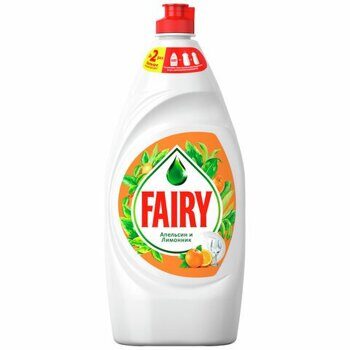 Средство для мытья посуды 900 мл, FAIRY (Фейри) "Апельсин и лимонник", 700415