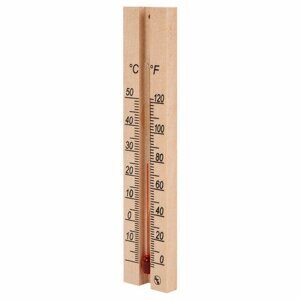 Термометр комнатный, "ДЕРЕВЯННЫЙ", диапазон: от 0 до +50 °C, ПТЗ, ТБ-206