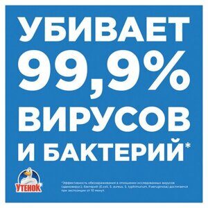 Средство для чистки сантехники 520 мл, ТУАЛЕТНЫЙ УТЕНОК "Экспресс-уборка", распылитель, 865016