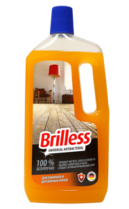Средство моющее универсальное с антибактериальным эффектом Brilless для ламината и деревянных поверхностей, 1л.