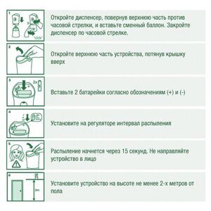 Сменный баллон 250 мл, AIRWICK "Лимон и женьшень", для автоматических освежителей, универсальный