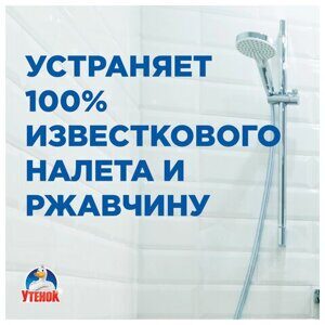 Средство для чистки сантехники 520 мл, ТУАЛЕТНЫЙ УТЕНОК "Антиналет и ржавчина", распылитель, 865017