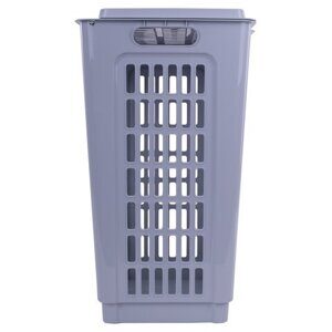 Корзина 50 л, с крышкой, для мусора/белья, прямоугольная, пластик, 57х45х36 см, цвет АССОРТИ, 399, 433990065