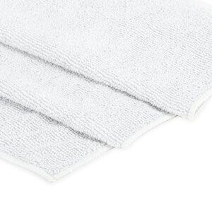 Салфетка из микрофибры супер плотная 50х100 см "ПОЛОТЕНЦЕ БОЛЬШОЕ", "WHITE ULTRA DENSE OVERLOCK", белая, 280 г/м2, LAIMA HOME, 608226