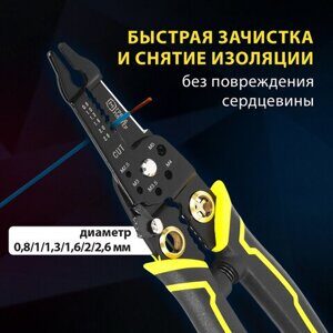 Плоскогубцы многофункциональные 22 в 1, 205 мм, марганцевая сталь 65Mn, ГРАНДМАСТЕР, PL-205, 671261