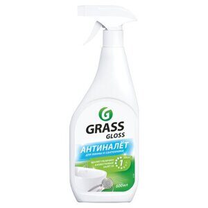 Средство для чистки сантехники кислотное 600 мл, GRASS GLOSS, триггер, 221600