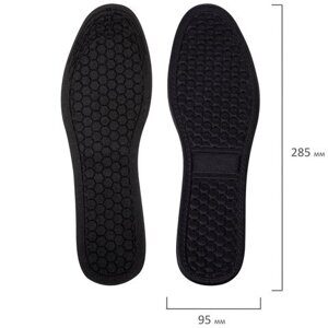 Стельки для обуви c МАССАЖНЫМ ЭФФЕКТОМ, материал HI-POLY, размер RU 39-45 / EU 40-46, с линиями выреза, SHEGRA (ШЕГРА), 700753