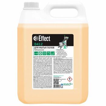 Средство для мытья пола и поверхностей 5 л, EFFECT "Delta 412", нейтральное, 26006
