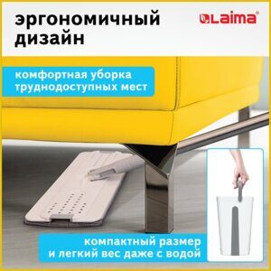 Комплект для уборки: швабра, ведро 11 л/9 л двухкамерное с отжимом, насадка, PRO CLEAN, LAIMA, 607979