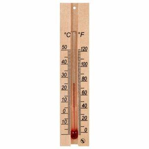 Термометр комнатный, "ДЕРЕВЯННЫЙ", диапазон: от 0 до +50 °C, ПТЗ, ТБ-206